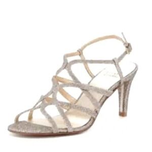 Stuart Weizmann Turning Up Strappy Gold Sandal